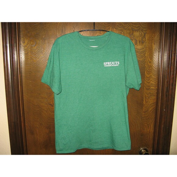 Sprouts Farmers Market Green Where Goodness Grows Employee Shirt Size M - Picture 1 of 3